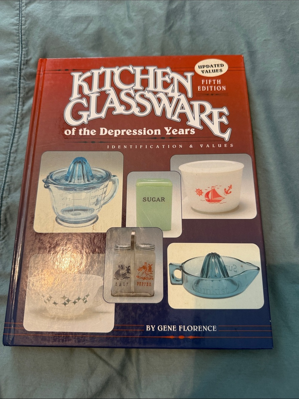 Kitchen Glassware of the Depression Years - Red Hardcover Reference Book